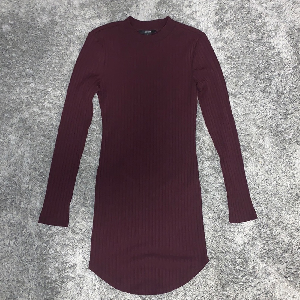 Dat Purple Long-sleeve Dress